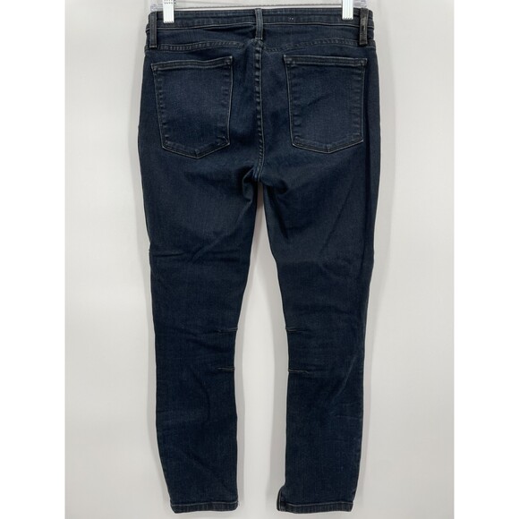 HELMUT LANG Mid Rise Stretch Moto Ankle Zip Skinny Jeans Size 28 - Picture 1 of 8